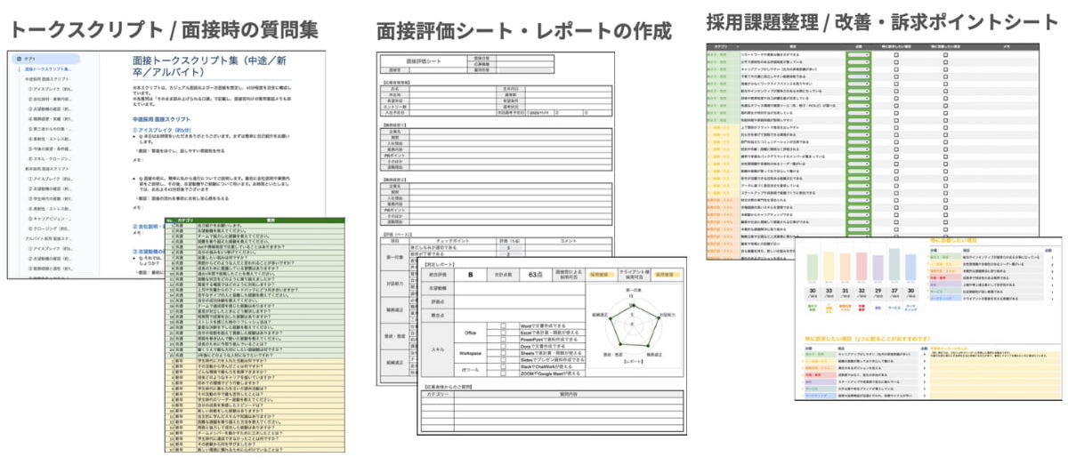 面接評価シート
